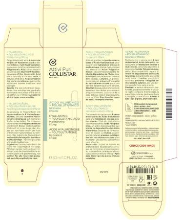 Collistar Acido Ialuronico + Poliglutammico - Idratante Liftante 30ml | Made in Italy - Italian Import | Best Hydrating Treatment - Buy Online on GoSupps.com