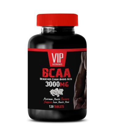 Workout Recovery Pills - BCAA 3000 MG - BRANCHED Chain Amino Acid - Post Workout Supplements Pills 1 Bottle (120 Tablets)