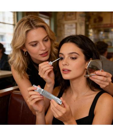  lyanny lyanny Glitter Mascara 5g Sweat-Resistant Volumizing Balm Waterproof Volumizing Mascara For Women and Mothers Ideal for Parties Dates Weddings etc. - Buy Online on GoSupps.com