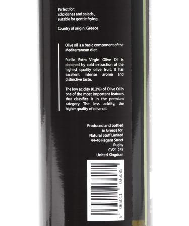 Olive Oil - Extra Virgin - Cold Extracted - Premium - Purillo Oliwa z Oliwek (750 ml) - Buy Online on GoSupps.com