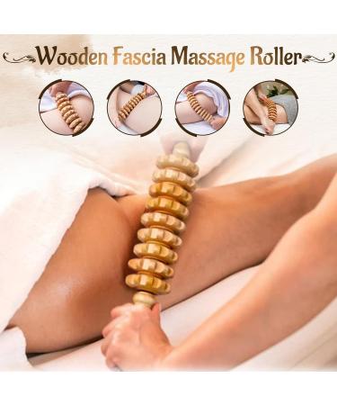 Yofuly 6 Pcs Wood Therapy Massager Set - Professional Maderotherapy Massage Roller for Body Shaping Lymphatic Drainage Muscle Pain Relief & Anti-Cellulite - Buy Online on GoSupps.com