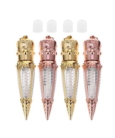 Lot de 10 Tubes de Gloss L vres Vides 5 Ml de Radis Flacons Rechargeables en Plastique Design Compact pour Maquillage et Voyage Contenant L vres Pratique et tanche Couleurs