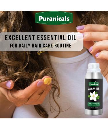 Jasmine Essential Oil 16 Ounces by Puranicals | 100% Pure & Natural | Undiluted Premium Quality | Therapeutic Grade Aromatherapy Oil - Buy Online on GoSupps.com