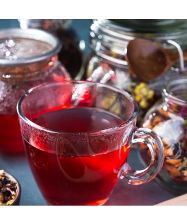 Organic Dried Hibiscus Flowers 1000g - Sour Fruity Taste | Sweet Aromatic Tea & Ideal for Salads Desserts Joghurt | Achterhof Quality - Buy Online on GoSupps.com