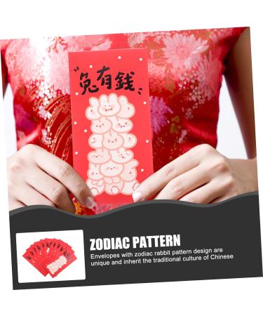 ABOOFAN 40 Pcs 2023 Year of The Rabbit Red Packets New Year Red Packets Ceremony Red Packet Lunar New Year Envelopes 2023 Bunny Pattern Paper Red Packet Money Bag Design Paper Pocket - Buy Online on GoSupps.com