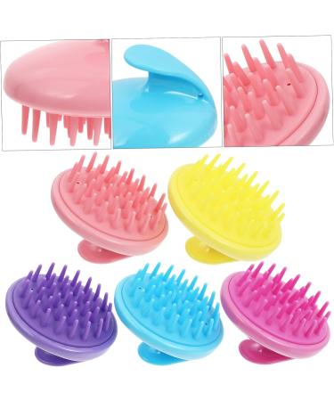 Magiclulu 5-in-1 Silicone Shampoo Brush - Scalp Massage Comb for Hair & Dog Washing | Best Hairbrush Cleaner & Massage Device - Buy Online on GoSupps.com