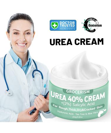 Urea Cream 40% - 250g Horn Skin Remover & Deep Moisture Lotion with Hyaluronic Acid Tea Tree & Aloe Vera for Feet Hands & Body - Buy Online on GoSupps.com