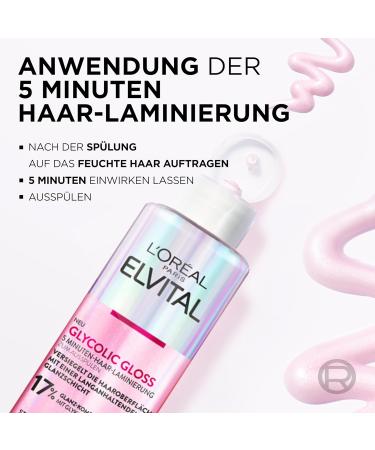 L'Or al Paris Elvital Glycolic Gloss 5-Minute Hair Lamination | Shine & Quality Boost | 200ml - Buy Online on GoSupps.com