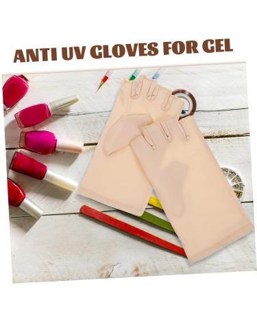 FRCOLOR 4 Pairs Nail Gloves Gel Nail Lamp Gloves Fingerless Gloves Flexible Gloves Convenient Gloves Gloves Supple Gloves Riding Anti Gloves Shield Light Miss Spandex - Buy Online on GoSupps.com