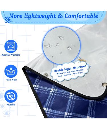 Epochleno Waterproof Bibs for Adults - 2 Pack XL | Reusable Senior Crumb Catcher - Black & Blue for Men & Women - Buy Online on GoSupps.com