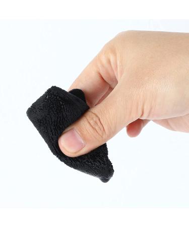 MOTZU 12-Piece Pure Cotton Powder Puff for Contouring - Triangle Wedge Shape, 2.76 inch Size with Strap - White & Black - Buy Online on GoSupps.com