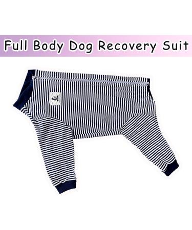 Buy Axcimond Full Body Dog Suit with Legs for Large & Medium Dogs - Post-Surgery Protection Zipper Design 4XL Navy Blue - Buy Online on GoSupps.com