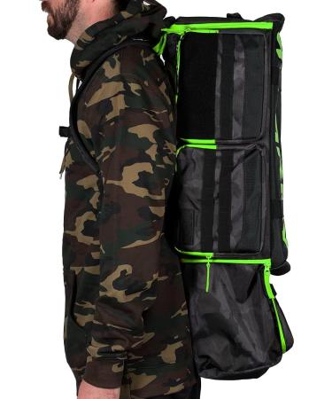 HK Army Expand Backpack Paintball Gearbag - Shroud Black/Green - Buy Online on GoSupps.com