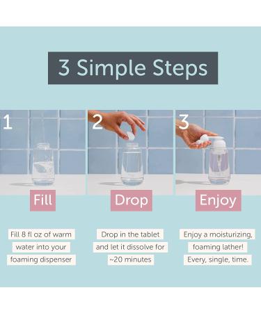 Tirtyl Smart Soap Refills - 12 Foaming Hand Soap Tablets (Peach & Lychee) - Eco-Friendly, Cleansing & Moisturizing, 96 fl oz Total - Buy Online on GoSupps.com