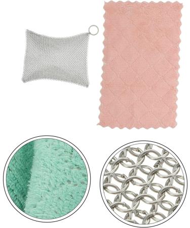 3pcs Wire Mesh Frying Pan Stainless Steel Serving Utensils Stainless Steel Cookware Cleaner Households Cleaning Set Skillet Pad Pan Cleaner Ring Carpet - Buy Online on GoSupps.com