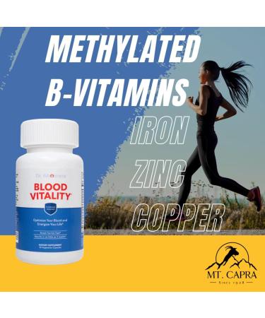 Dr. Wholeness Blood Vitality | Daily Iron/Multivitamin Supplement | Boost Ferritin and Energy, Most Effective Iron Supplement, High Potency, Non-Constipating, No Nausea, and Bioavailable | 30 Capsules - Buy Online on GoSupps.com