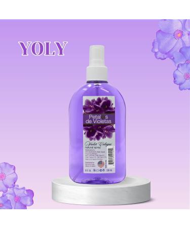 YOLY Petalos de Violetas Traditional Violet Cologne Long Lasting For Babies and Adults (8 Fl Oz/Pack of 4) 8 Fl Oz (Pack of 4) - Buy Online on GoSupps.com