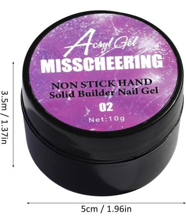 Solid Nail Glue Gel Gel Nail Glue Hard Gel for Nails | UV Light Cured Long-Lasting Building Gel for Nails Gel Nail Glue for Beginners Home Salon Use Manicure Art 02 - Buy Online on GoSupps.com