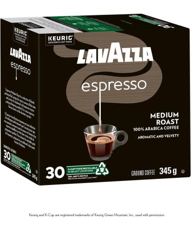Lavazza Espresso Medium Roast K-Cup Coffee Pods 30 Count For Keurig Coffee Makers Espresso Medium Roast 30 count (Pack of 1) - Buy Online on GoSupps.com