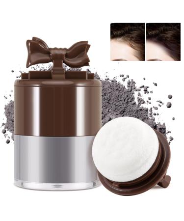 Boobeen Hair Powder for Thin Hair Waterproof Root Touch Up Shadow Powder Hairline Powder Concealer for Women and Men Cover Hair Loss or Forehead Instantly Dark grey