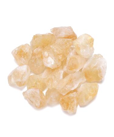 CrystalTears Bulk Citrine Crystals Rough Stones Natural Raw Healing Crystals Stones for Reiki Healing, Tumbling, Cabbing, Polishing, Wire Wrapping, Fountain Rocks, Decoration 0.5lb