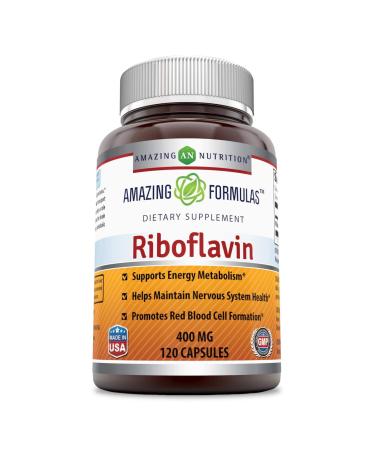 Amazing Nutrition Riboflavin 400 mg 120 Capsules