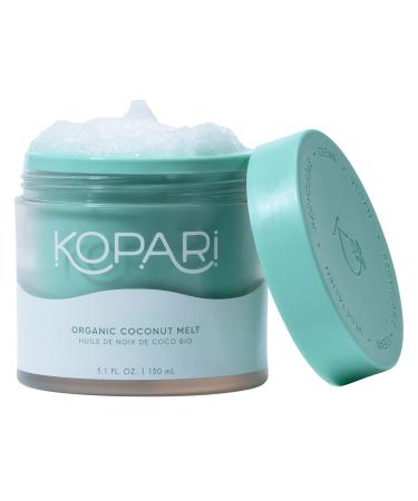 Kopari Organic Coconut Melt | Multi Purpose Skin Moisturizer 100% Unrefined Coconut Oil Skin Care For Body Hair Face | Vegan Cruelty Free Paraben & Sulfate Free | 5.1 Oz Original