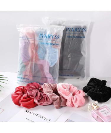 Ivarys Hot Pink Hair Ties - Premium Soft Elastic Ligaments for Women & Girls | 12-Pack Monochrome Hair Accessories - Buy Online on GoSupps.com