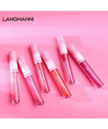 6PC Donut Glitter Lip Gloss Set - Shiny Diamond Liquid Lipstick Waterproof & Moisturizing Makeup - Buy Online on GoSupps.com