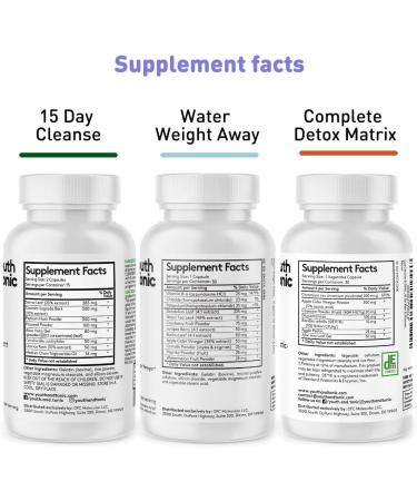 Youth & Tonic Complete Body Detox - 150 Pills for Cleanse, Normalize Acidity, Gut Health, and Water Detox - Buy Online on GoSupps.com