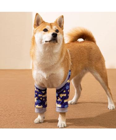 BAR BEAR Surgical Recovery Sleeve for Dogs - Protects Front Legs & Wounds | Elbow Bandages & Hip Protection | XXL (79-93LB) - Blue - Buy Online on GoSupps.com