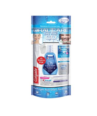 Convenience Kits International 6 PC Travel Toothbrush Kit For Men and Women Featuring: Soft Bristle Toothbrush and Cover