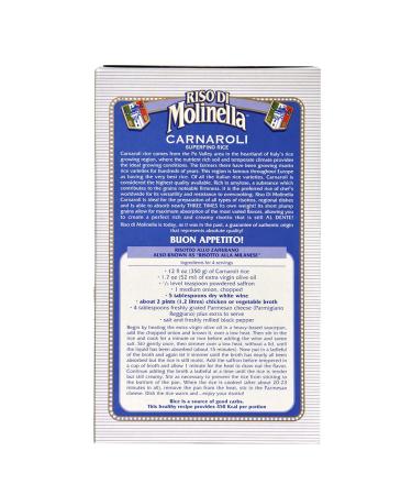 Carnaroli Riso di Molinella 2.2 Lb - Pack of 2 | Premium Italian Rice - Buy Online on GoSupps.com