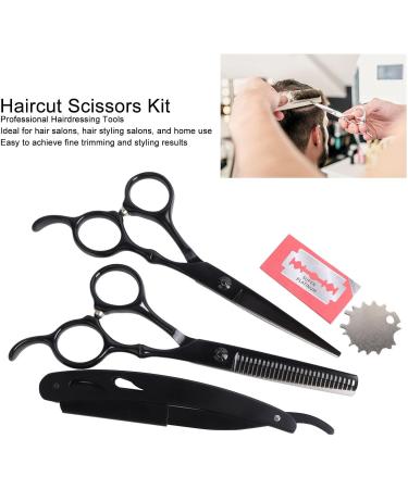Hair Cutting Shears Set Professional Multifunctional Stainless Steel Hairdressing Scissor for Home Salon 5.5 Inch - Buy Online on GoSupps.com