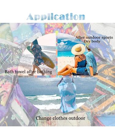 Children's Bathing Towel & Batheponcho | Treer Baby Bathrobe - Hooded Beach Towel for Boys & Girls (60x60cm Giraffe Print) - Buy Online on GoSupps.com