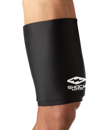 Buy Shock Doctor SD Flex Ice Therapy Knee/Thigh Compression Sleeve - Black | International Shipping Available - Buy Online on GoSupps.com