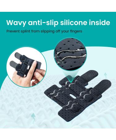 Schnapfinger Finger Splint for Support & Healing - Alleviate Finger Fractures Osteoarthritis & Injuries | Fits Index Middle Ring & Small Fingers - International Shipping Available - Buy Online on GoSupps.com