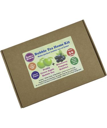 Fruity Green Apple with Blueberry Popping Bobas Bubble Tea Kit 3 to 6 Drinks - Buy Online on GoSupps.com