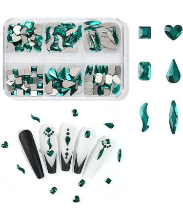 FEIlei Clear Glass Crystal Nail Rhinestones 3D Nail Gems Nail Diamond Mixed Nail Stones - Buy Online on GoSupps.com