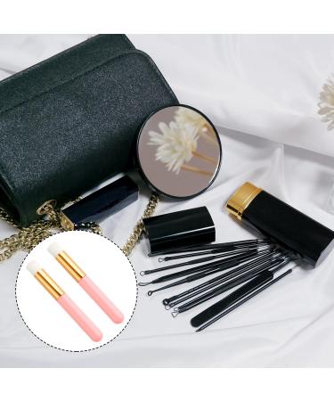 Tabanzhe 2 Pieces Lash Shampoo Brush - Personal Care Accessories Portable Multi-functional Facial Cleaning Brush Nose Pore Deep Cleaning Brush Soft Bristles Use Comfortable (Pink) - Buy Online on GoSupps.com
