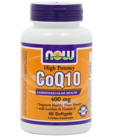 CoQ10 400 mg w/ Lecithin & Vitamin E 60 Softgels