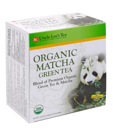 Organic Matcha Green Tea By Uncle Lee's Tea 40 - Pack