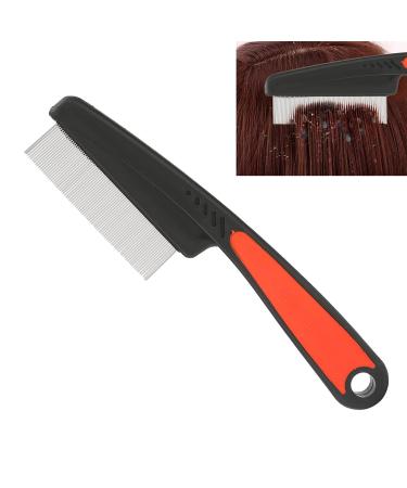 Lice comb stainless steel lice comb nit comb flea comb for dogs and cats with fine teeth fine tooth comb for non slip grip for detecting and removing head lice