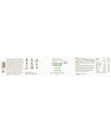 Pureeraw Chlorella Tablets 1000g | Raw Vegan Pure & Controlled German Chlorella Algae - Rich in Vitamin B12 Iron Chlorophyll & Spermidine | International Shipping - Buy Online on GoSupps.com