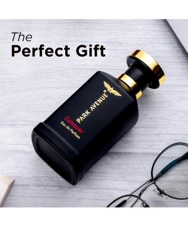 Park Avenue Conquer Eau De Parfum Men 100Ml Long Lasting Perfume Spray For Men Premium Luxury Fragrance Scent Aromatic Blend Of Woody & Spicy Fragrance Suitable For Every Occasion - Buy Online on GoSupps.com