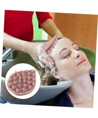 Healeved Bath Brush & Laundry Collector - Pink Silica Gel Shampoo & Dog Scrubber Comb (8.5x7cm) | International Shipping Available - Buy Online on GoSupps.com