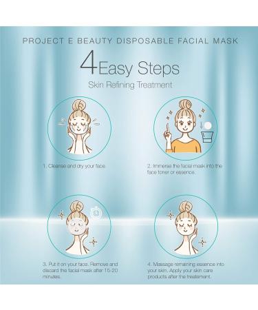 100pcs Disposable Compressed Facial Masks | DIY Sheet Masks for Travel & Home | Project E Beauty Cotton Facial Paper for Toner Serum or Lotion - Buy Online on GoSupps.com