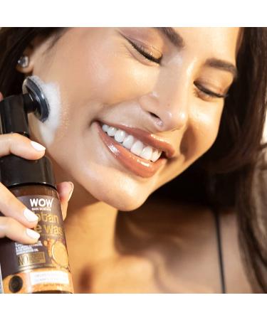 WOW Ubtan Foaming Face Wash for Oily Skin with Acne - Exfoliating Facial Cleanser for Women & Men - Rose Infused Face Scrub - Buy Online on GoSupps.com