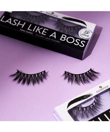 Essence Lash Like a Boss False Lashes No. 02 - Long-Lasting Vegan Volume & Microplastic-Free 3-Pack (3x1 Pair) - Buy Online on GoSupps.com