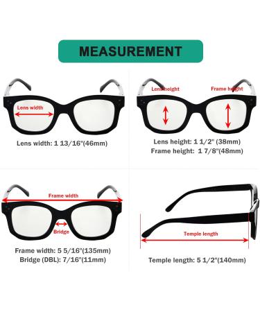 Eyekepper 4-Pack Progressive Readers for Women - Multifocus Blue Light Blocking Reading Glasses +2.00 - Stylish Mix Colors - Buy Online on GoSupps.com